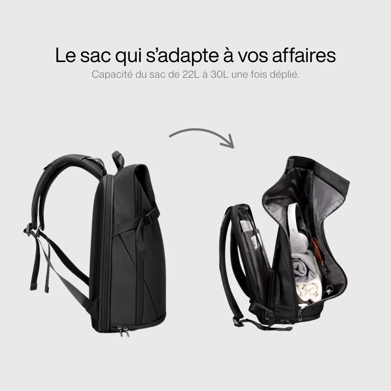 Sac à Dos Voyage Imperméable | Compartiment Rembourré Ordinateur