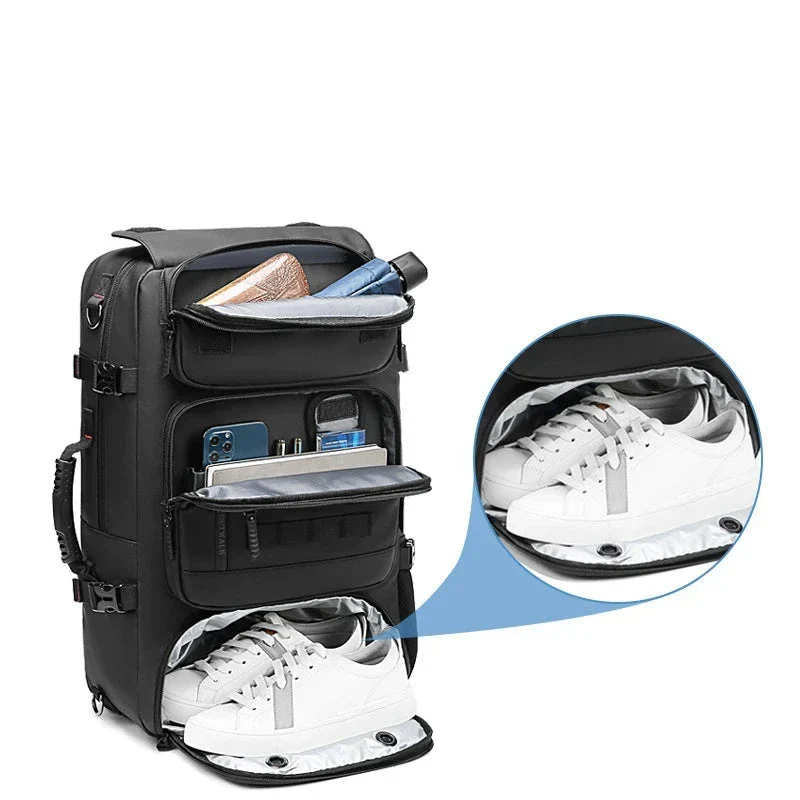 Sac à Dos Voyage Imperméable 50l | Convertible avec Port Usb