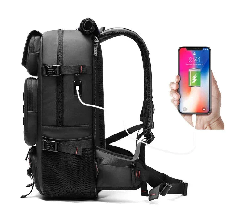 Sac à Dos Voyage Imperméable 50l | Convertible avec Port Usb