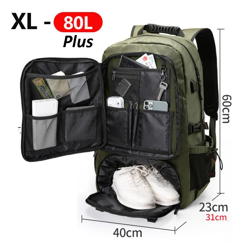 Sac à Dos Voyage Grande Capacité | Polyester Résistant Eau