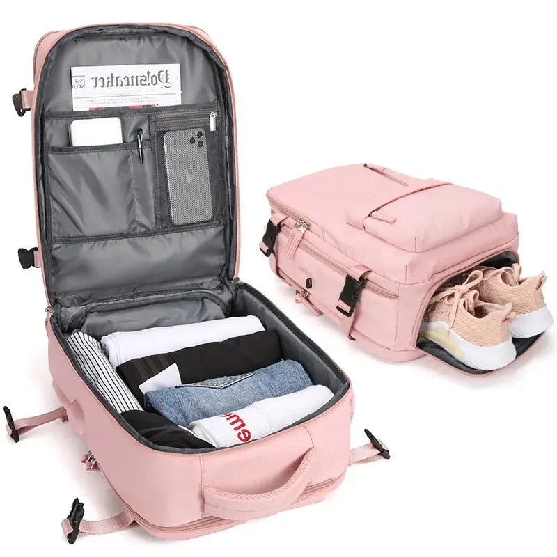 Sac à Dos Voyage Chaussures | Nylon Oxford et Usb