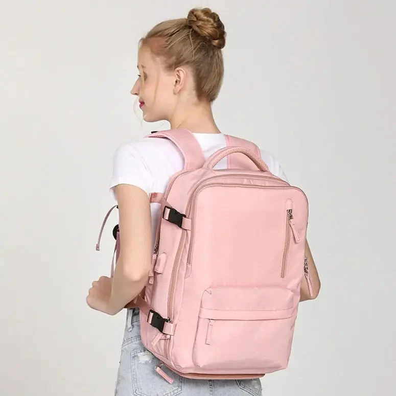 Sac à Dos Voyage Chaussures | Nylon Oxford et Usb