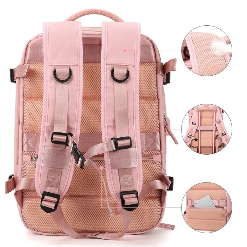 Sac à Dos Voyage Chaussures | Nylon Oxford et Usb