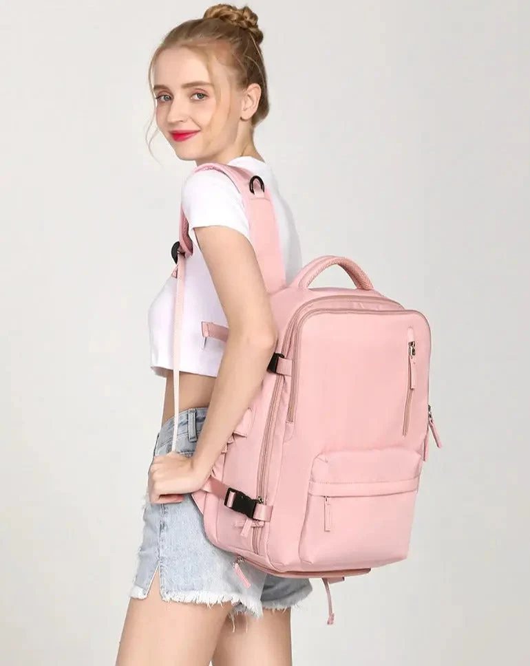 Sac à Dos Voyage Chaussures | Nylon Oxford et Usb