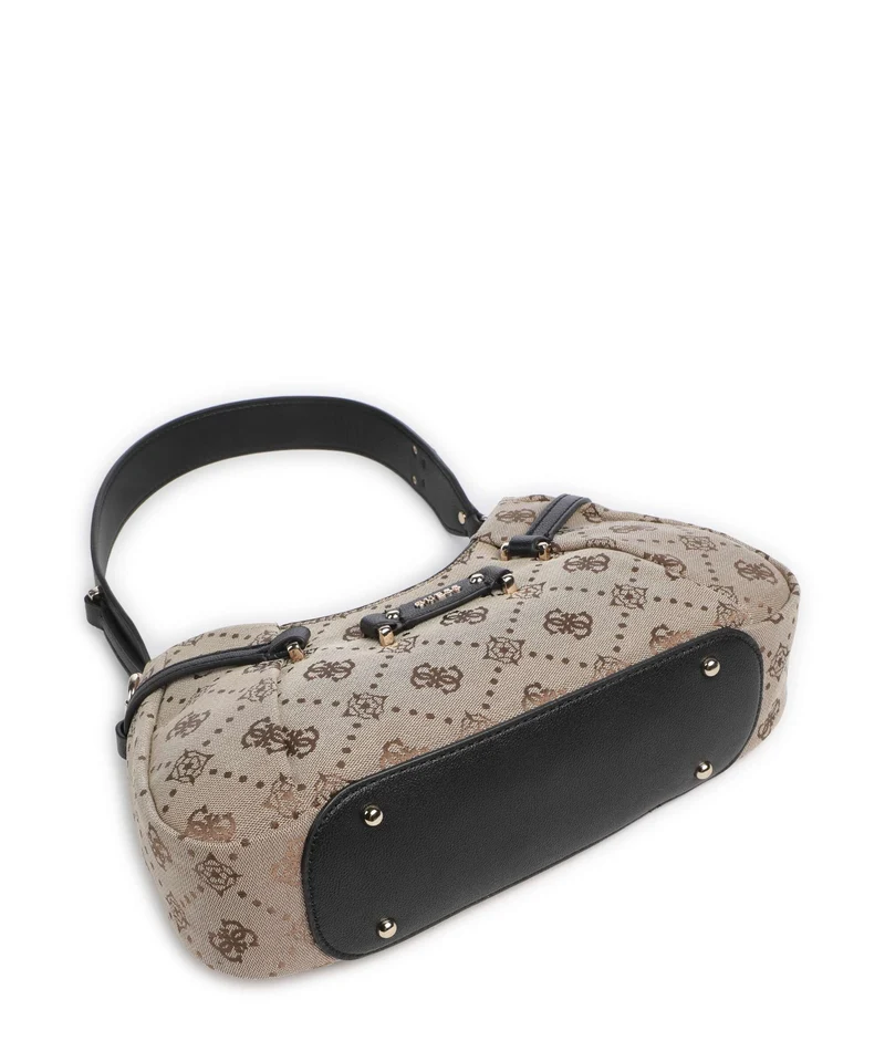 Guess Dorothy Sac porté épaule latte logo/black