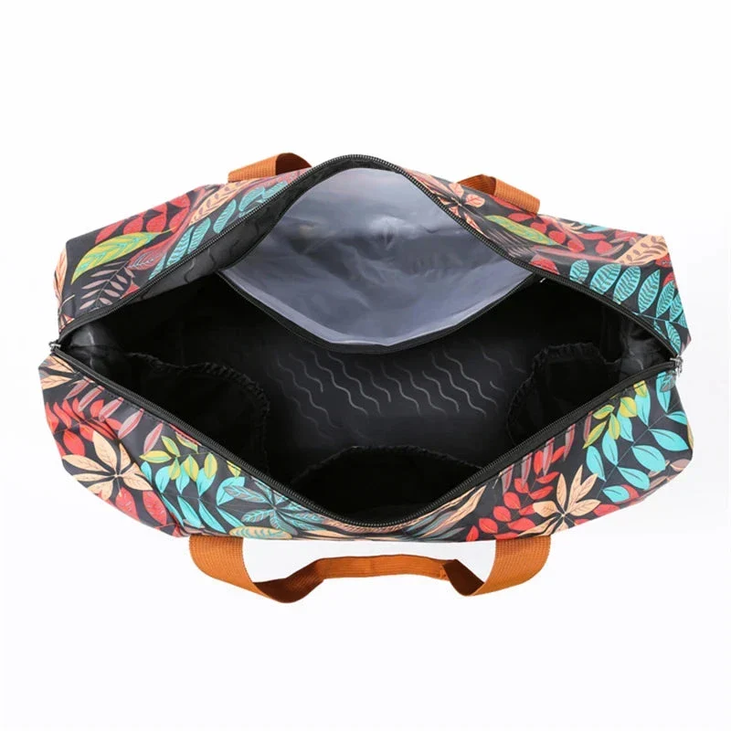 Sac de Voyage Fleuri | Tissu Imperméable et Résistant