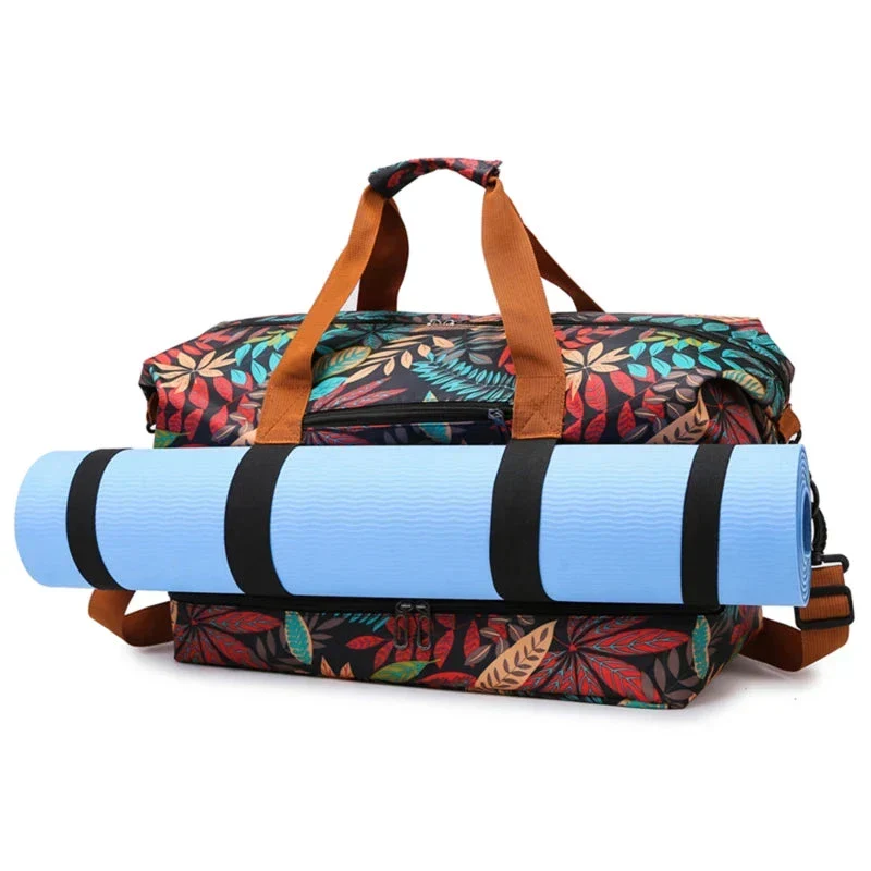 Sac de Voyage Fleuri | Tissu Imperméable et Résistant