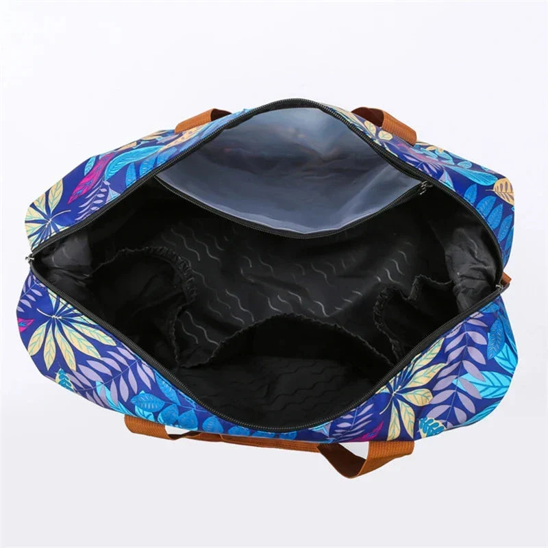 Sac de Voyage Fleuri | Tissu Imperméable et Résistant
