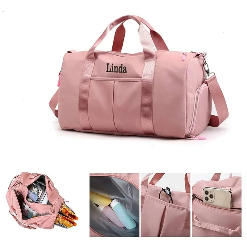 Sac de Voyage Femme Personnalisable | Nylon Résistant et Spacieux