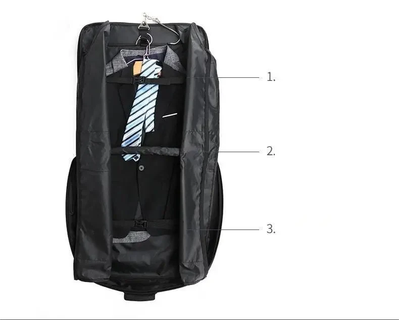Sac de Voyage Costume Homme | Bandoulière Amovible