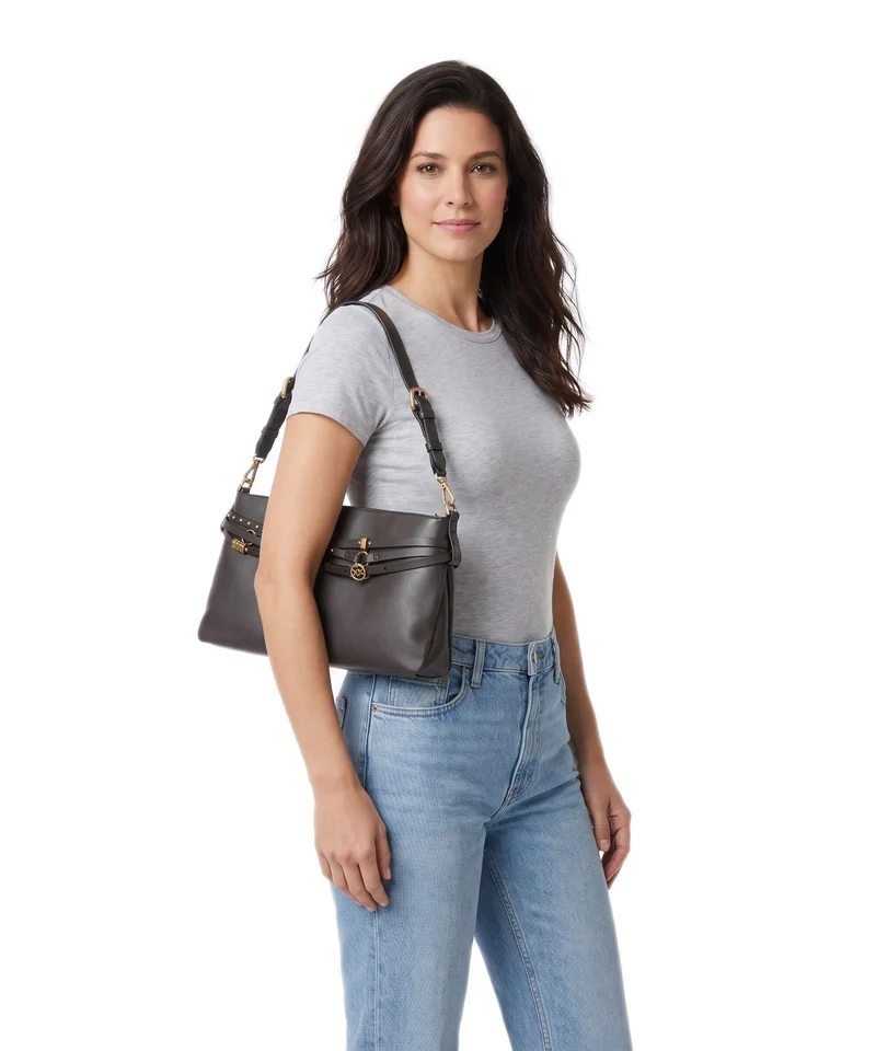 Pinko Belt Classic Sac porté épaule marrone marasca/antique gold
