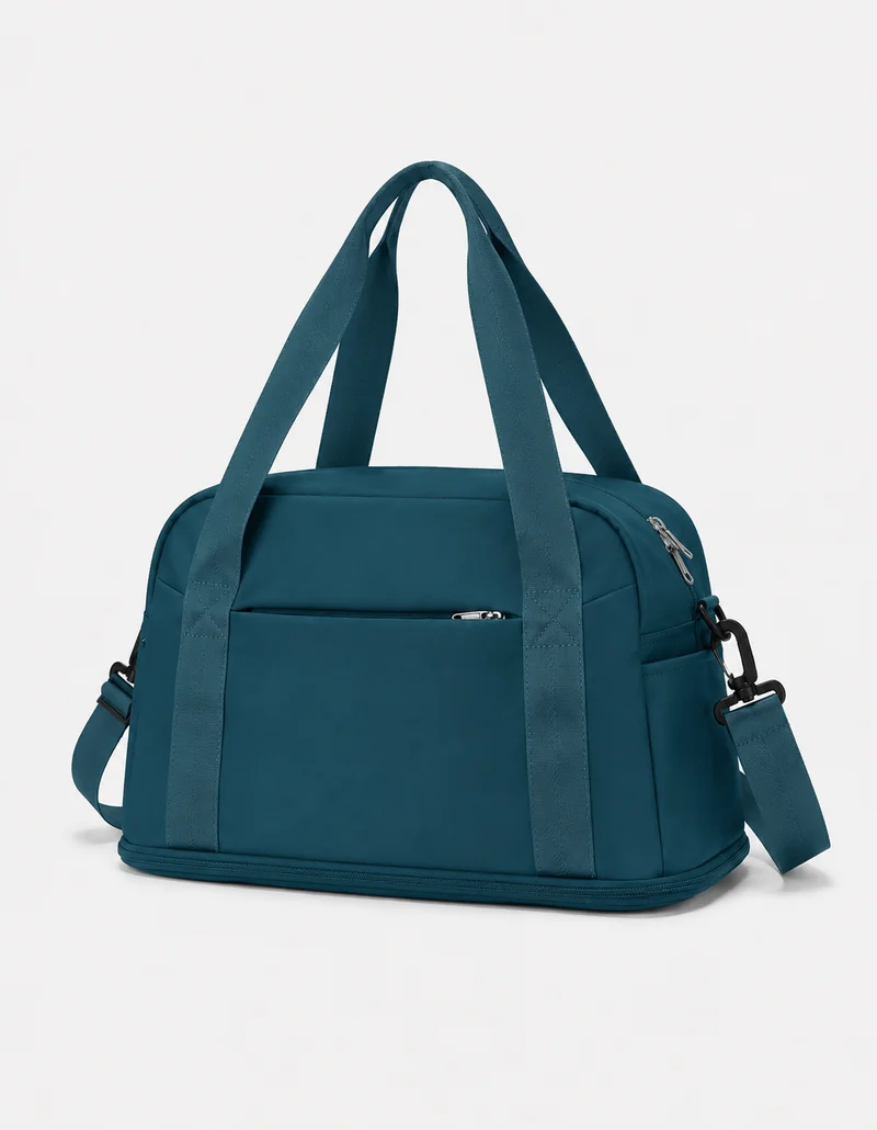 Sac polochon unisexe en nylon, bagage cabine avec poignées doubles
