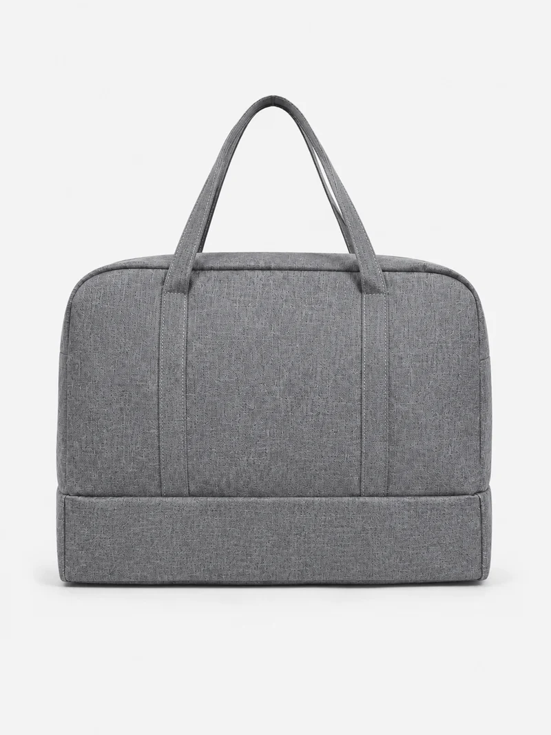 Sac de voyage femme gris en Oxford à compartiment humide et sec