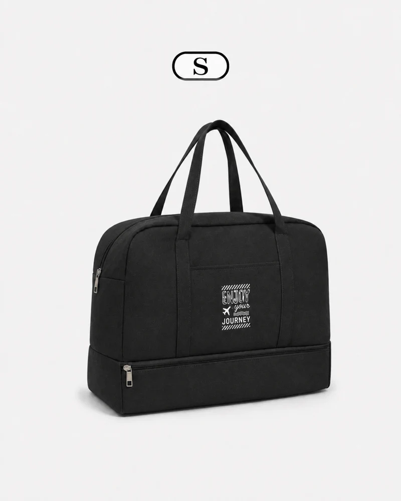 Sac de voyage femme gris en Oxford à compartiment humide et sec