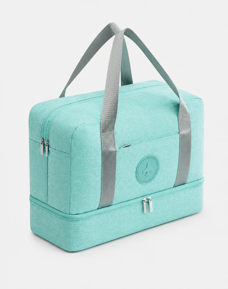 Sac de voyage imperméable en tissu Oxford à séparation humide et sèche