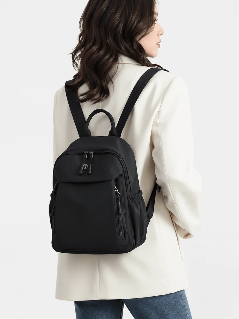 Petit Sac À Dos Femme Noir En Nylon