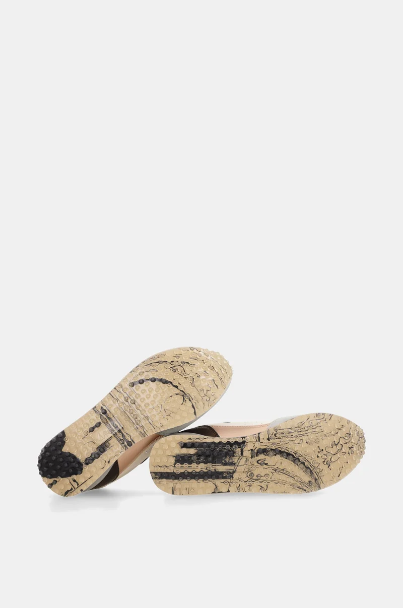Baskets bleues et beiges Anekke