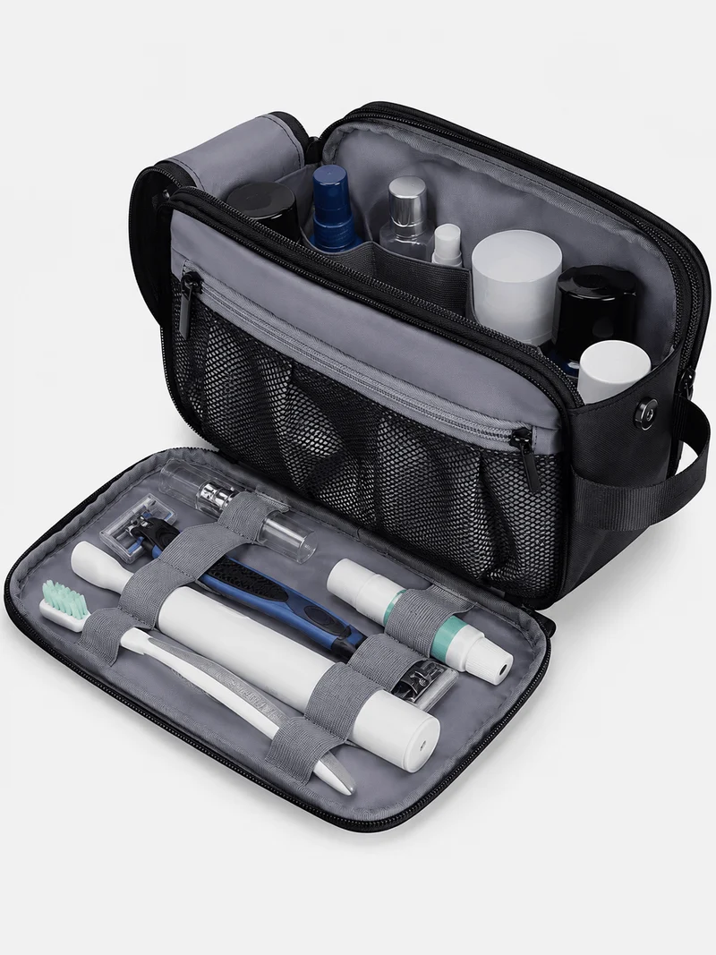 Grande Trousse De Toilette Homme Résistant À L'Eau Double