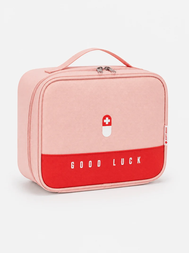 Trousse de premiers secours en polyester Oxford avec poignée et poche avant