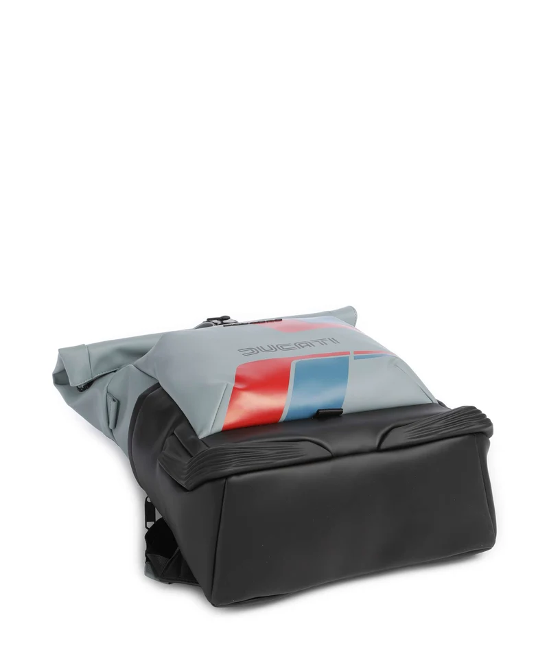 Piquadro Ducati C2OWD Sac à dos roll-top blue/black