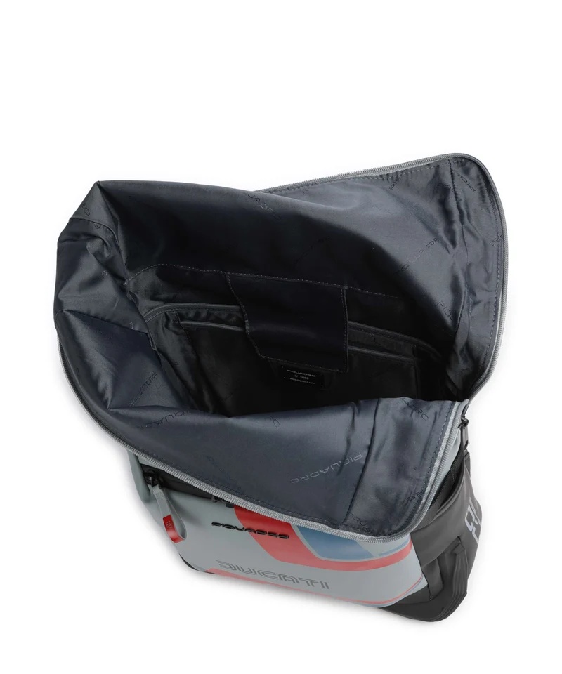 Piquadro Ducati C2OWD Sac à dos roll-top blue/black