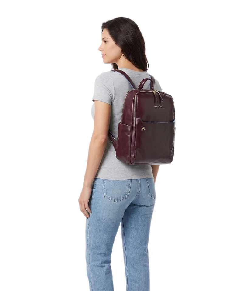 Piquadro Blue Square Sac à dos bordeaux