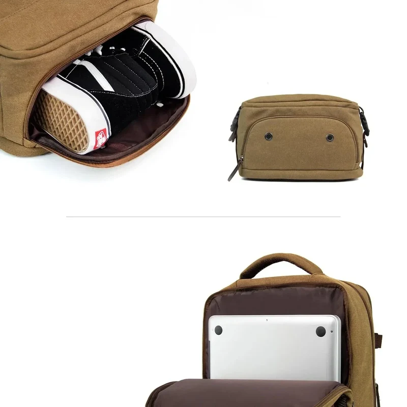 Sac à Dos Cabine Vintage | Toile Résistante Multi-Compartiments