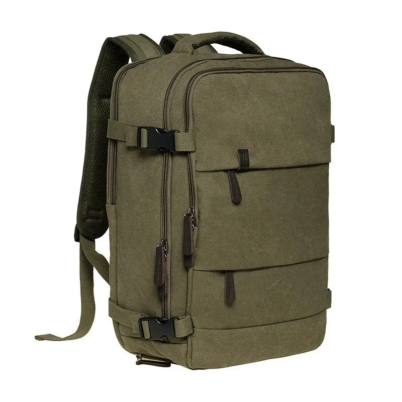 Sac à Dos Cabine Vintage | Toile Résistante Multi-Compartiments