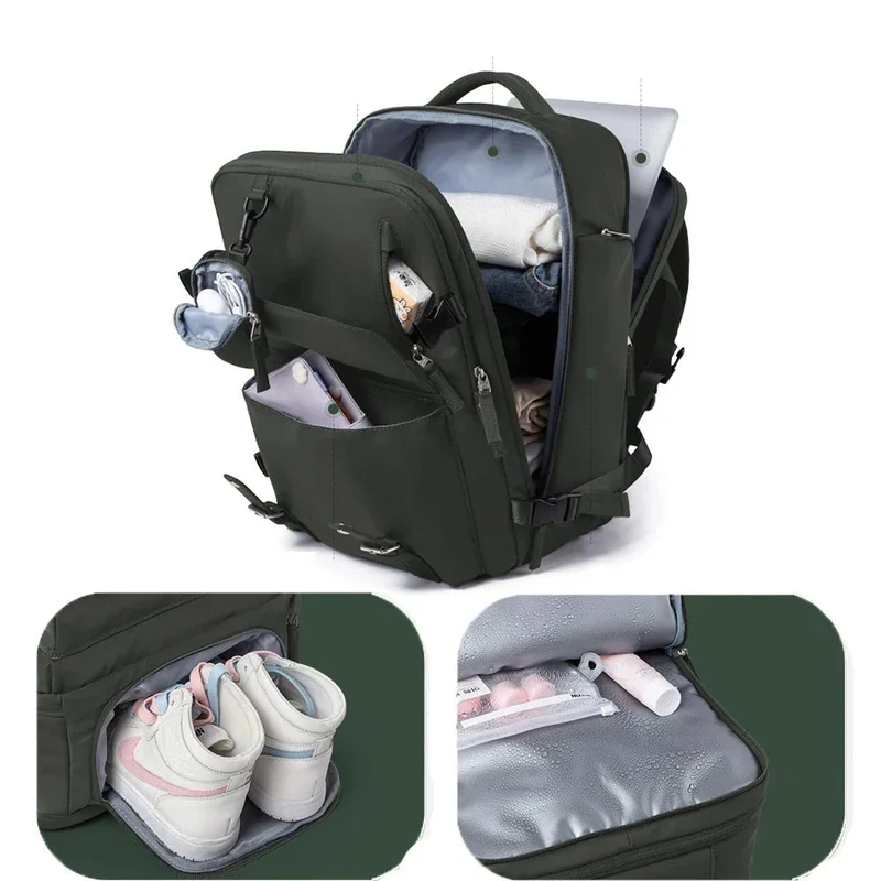 Sac à Dos Cabine Femme | Imperméable et Multi-Compartiments