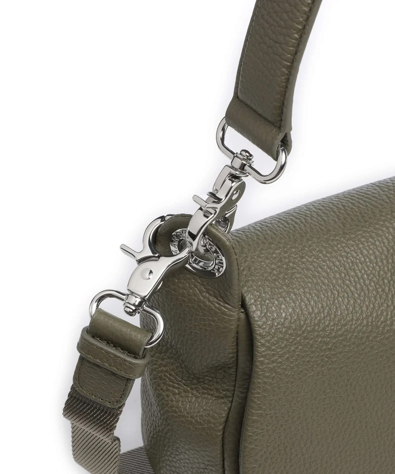 Mandarina Duck Mellow Leather Sac porté épaule winter olive