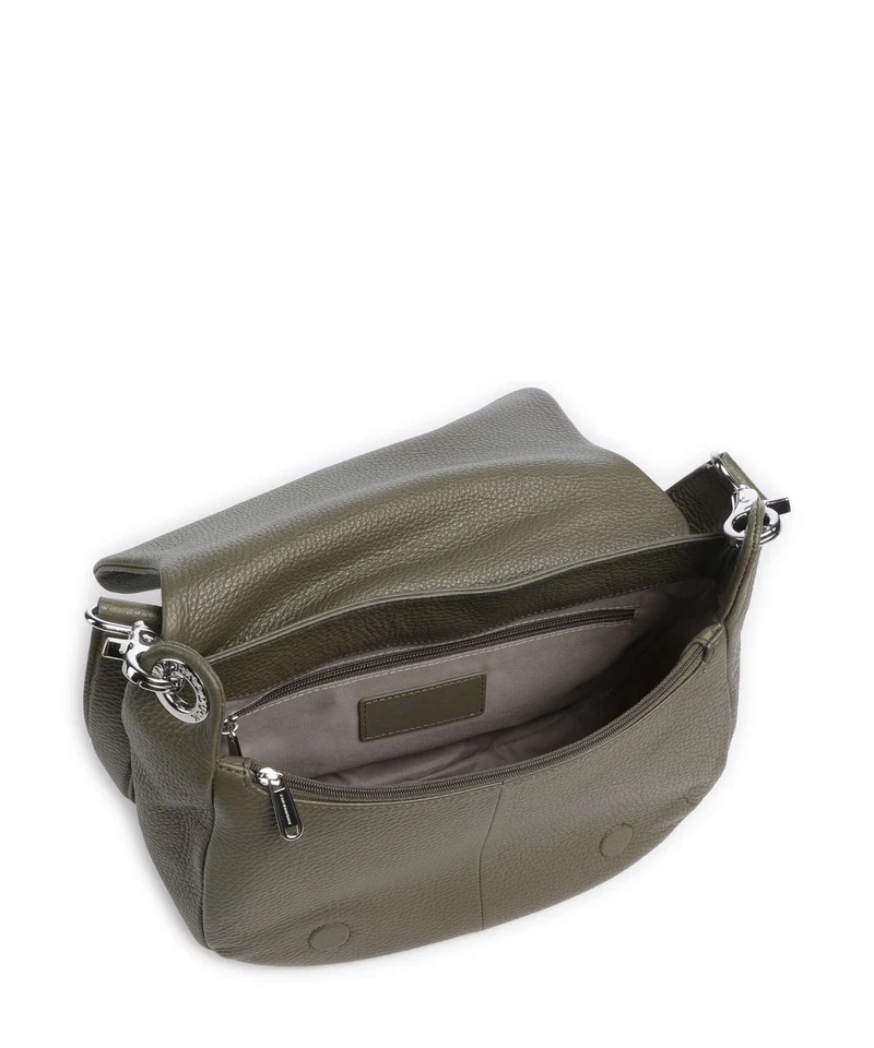 Mandarina Duck Mellow Leather Sac porté épaule winter olive