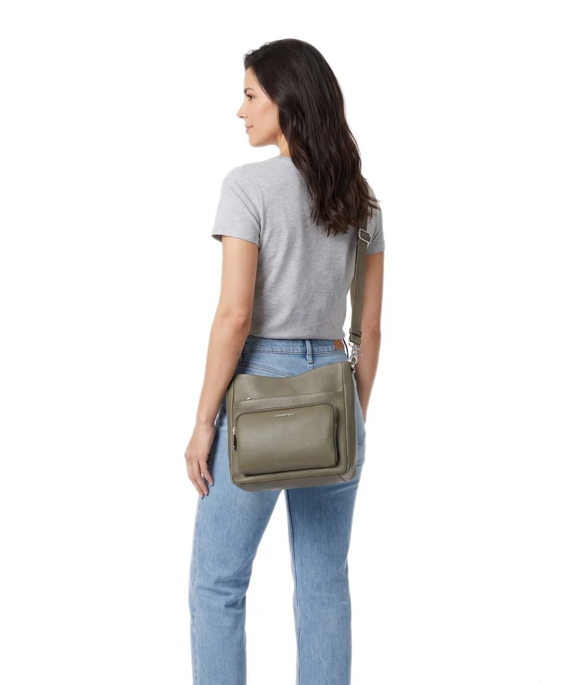 Mandarina Duck Mellow Leather Sac bandoulière winter olive