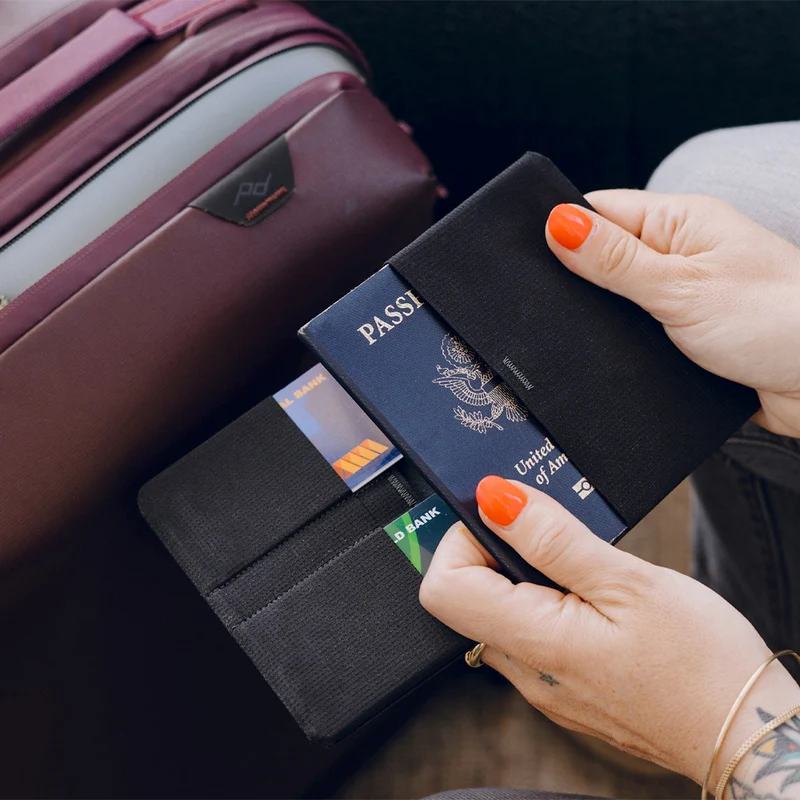 Portefeuille passeport (Noir)