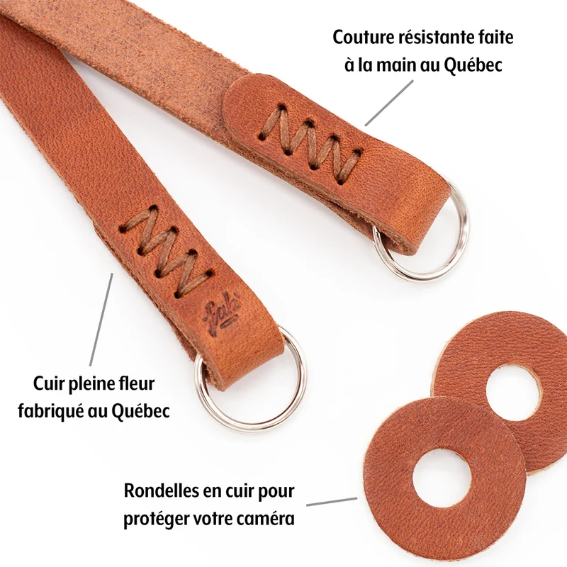 Courroie F4 Mark II longueur 39po (S/Cuir Brun)