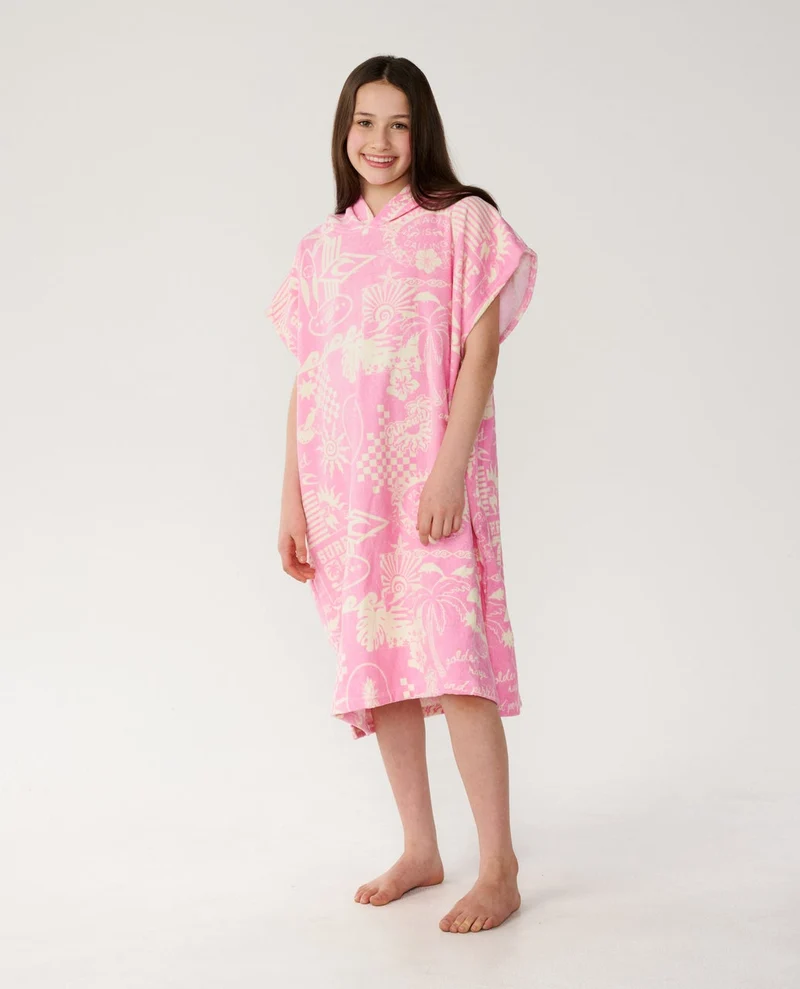 Mixed Hooded Towel - Girls