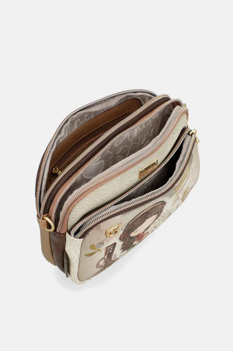 Petit sac à bandoulière à 3 compartiments Muse