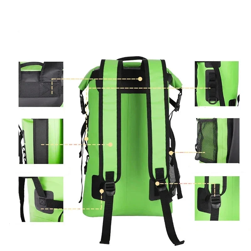 Sac à Dos Étanche 30l | Fermeture Hermétique Anti-Humidité