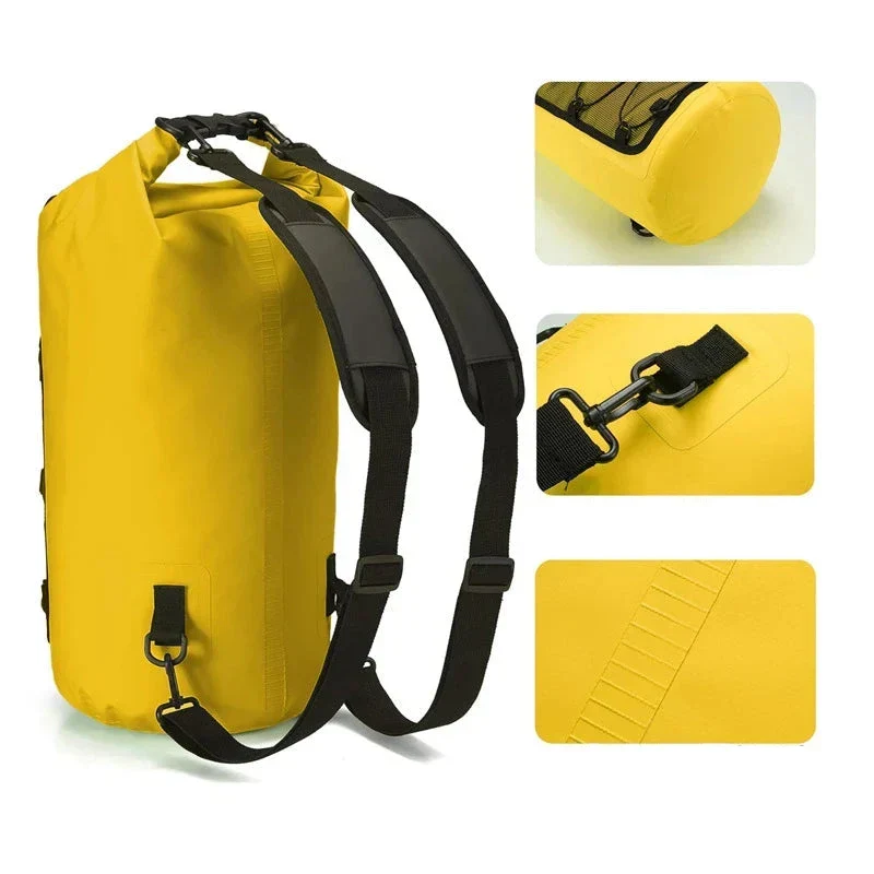 Sac à Dos Étanche 10l à 30l | Pvc Robuste et Imperméable