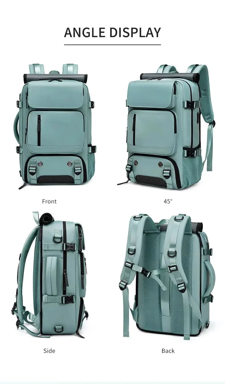 Sac à Dos de Voyage Imperméable | Compartiment Chaussures et Port Usb