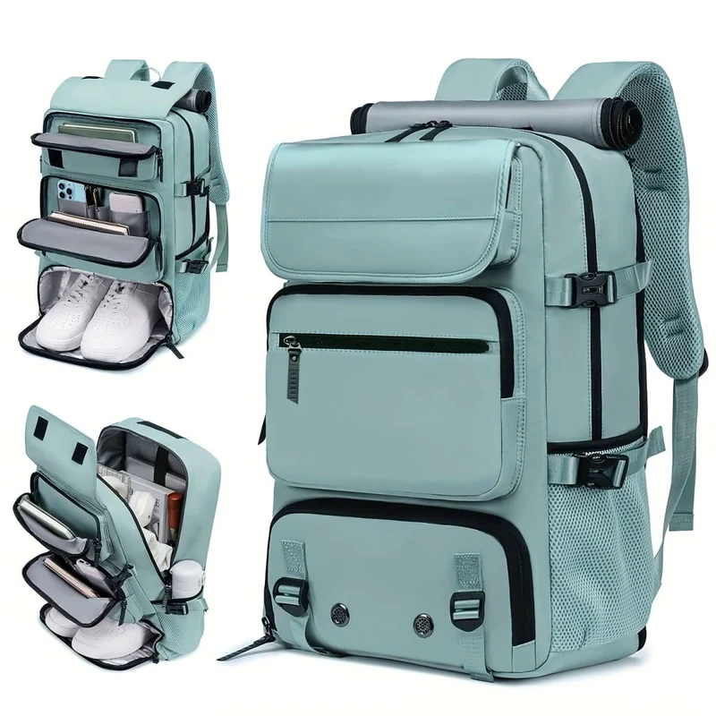 Sac à Dos de Voyage Imperméable | Compartiment Chaussures et Port Usb