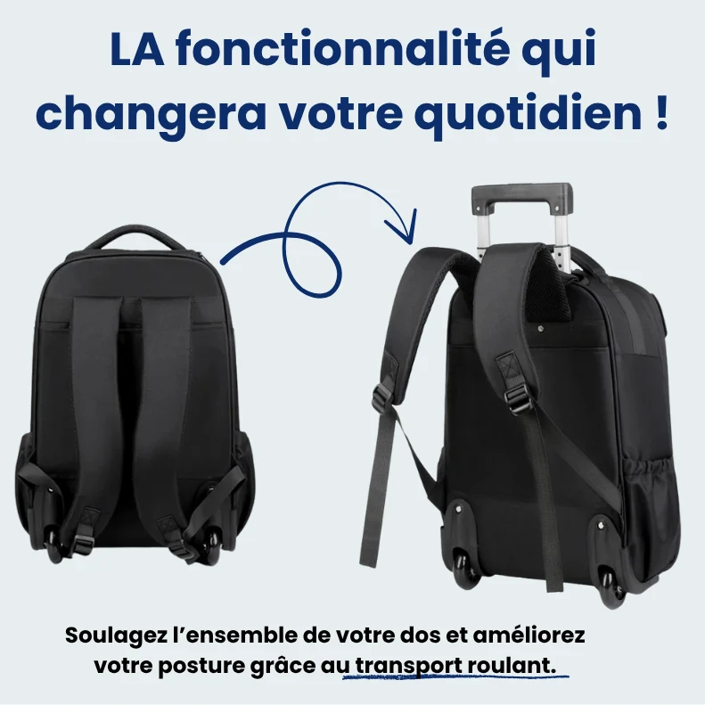 Sac à Dos de Voyage Compressible | 3-en-1 Polyvalent et Résistant