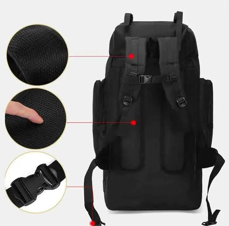 Sac à Dos de Voyage 130l | Multi-Compartiments Nylon Robuste