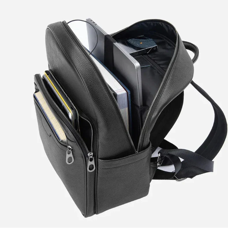 Sac à Dos Cuir Homme | Poche Ordinateur Intégrée