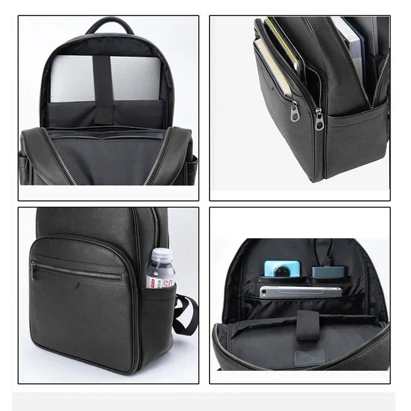 Sac à Dos Cuir Homme | Poche Ordinateur Intégrée