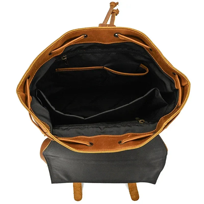 Sac à Dos Cuir Homme Vintage | Cuir Pleine Fleur Spacieux