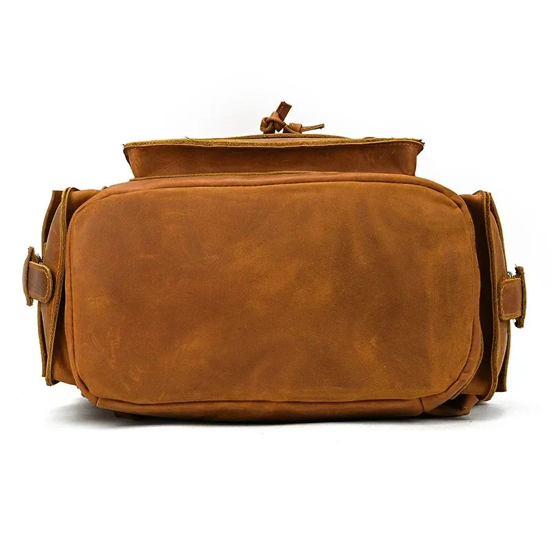 Sac à Dos Cuir Homme Vintage | Cuir Pleine Fleur Spacieux