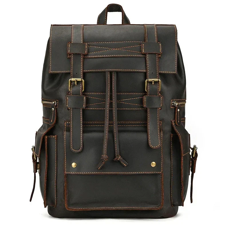 Sac à Dos Cuir Homme Vintage | Cuir Pleine Fleur Spacieux