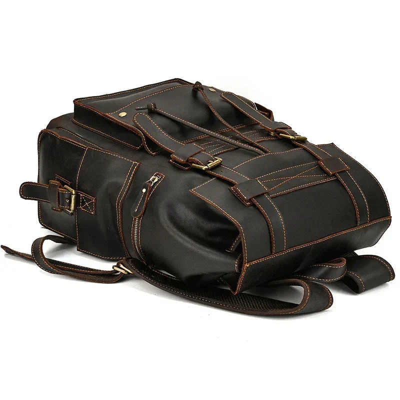Sac à Dos Cuir Homme Vintage | Cuir Pleine Fleur Spacieux