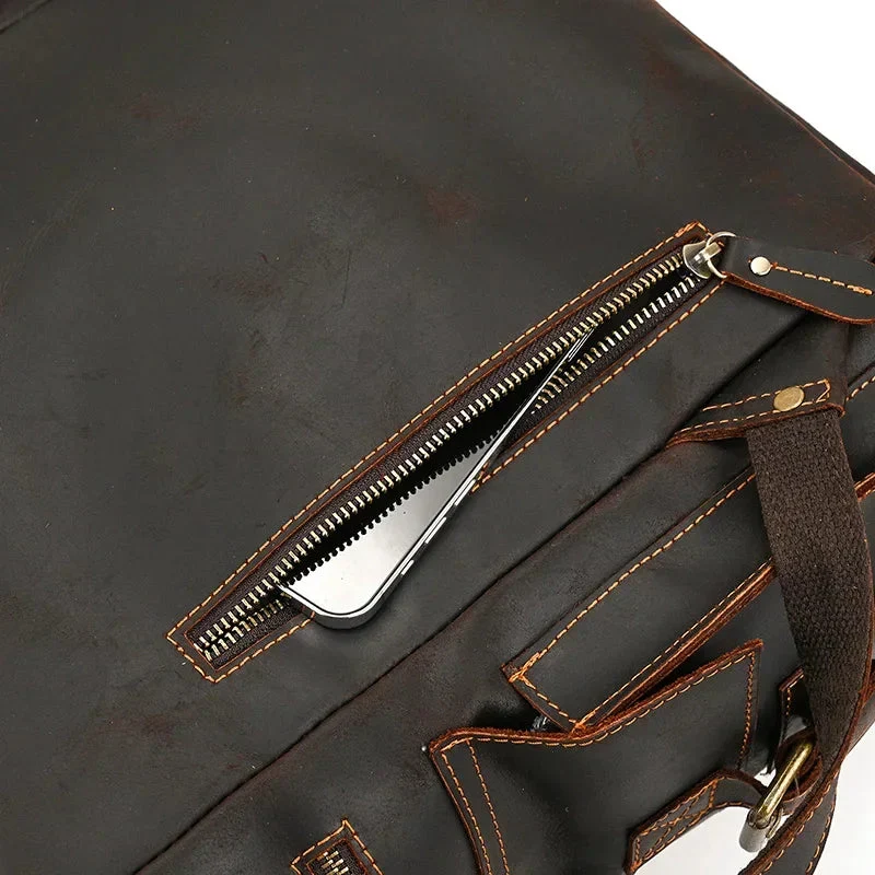 Sac à Dos Cuir Homme Vintage | Cuir Pleine Fleur Spacieux