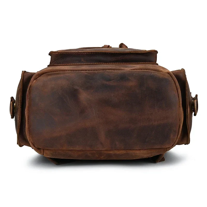 Sac à Dos Cuir Homme Vintage | Cuir Pleine Fleur Spacieux